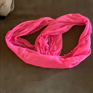 Gap neon pink infinity scarf